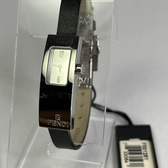 Women\'s Small Rectangular Fendi Stainless Steel Quartz Sapphire Crystal Watch main image 5
